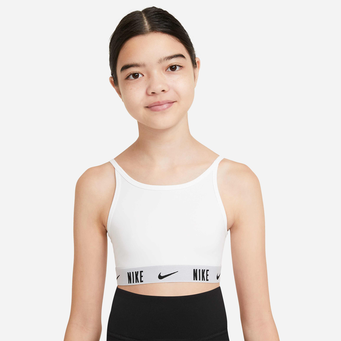Nike Trophy Older Kids’ Girls’ Sports Bra White CU8250