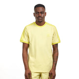 adidas Originals Men's Adicolor Classics 3 Stripes T Shirt Powder Yellow S2325M025