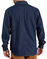 Carhartt Men's Relaxed Fit Denim Lined Snap Shirt Jacket 105605
