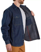 Carhartt Men's Relaxed Fit Denim Lined Snap Shirt Jacket 105605