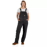 Carhartt Women's Canvas Overalls Black 106001X