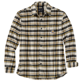 Carhartt Rugged Flex Relaxed Fit Midweight Flannel Long-Sleeve Plaid Shirt Malt 106352