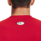 Under Armour Men's HeatGear Compression Long Sleeve Shirt Red/White/Black 1361524
