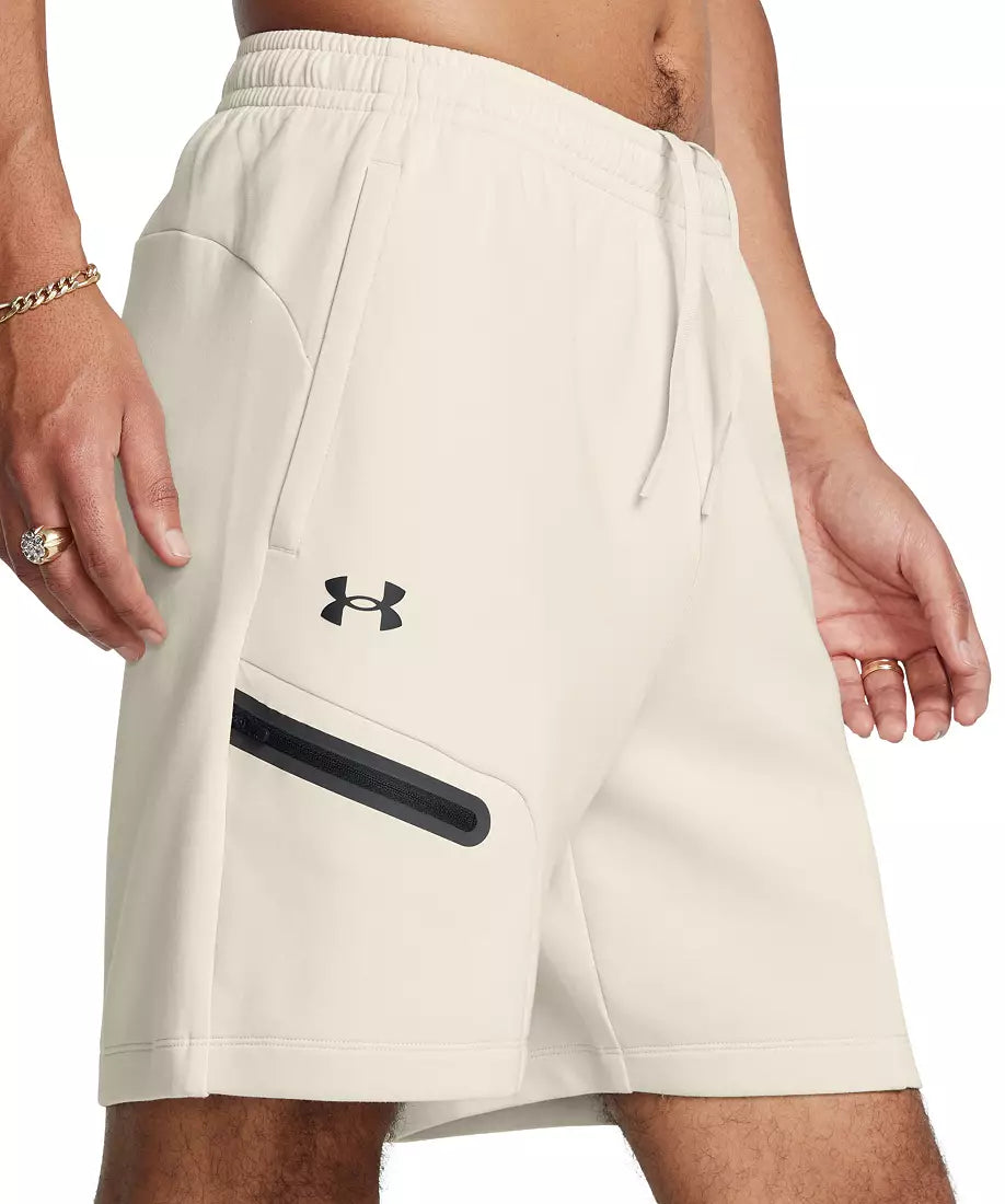 Under Armour Men's Unstoppable Fleece Shorts Summit White/Black 1379809