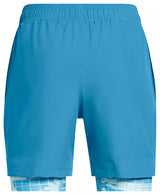 Under Armour Boys' Woven 2-in-1 Shorts Ether Blue 1383342