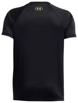 Under Armour Boys' UA Tech Game Day Graphic T-Shirt Black/Cyber Green 1389974