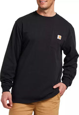 Carhartt Men's Workwear Long Sleeve Shirt Black K126-BLK