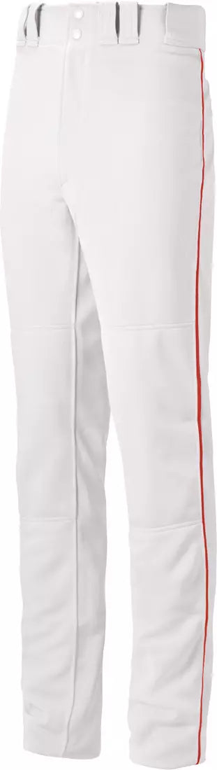 Mizuno Boys’ Select Pro Piped Baseball Pants White/Red 350388