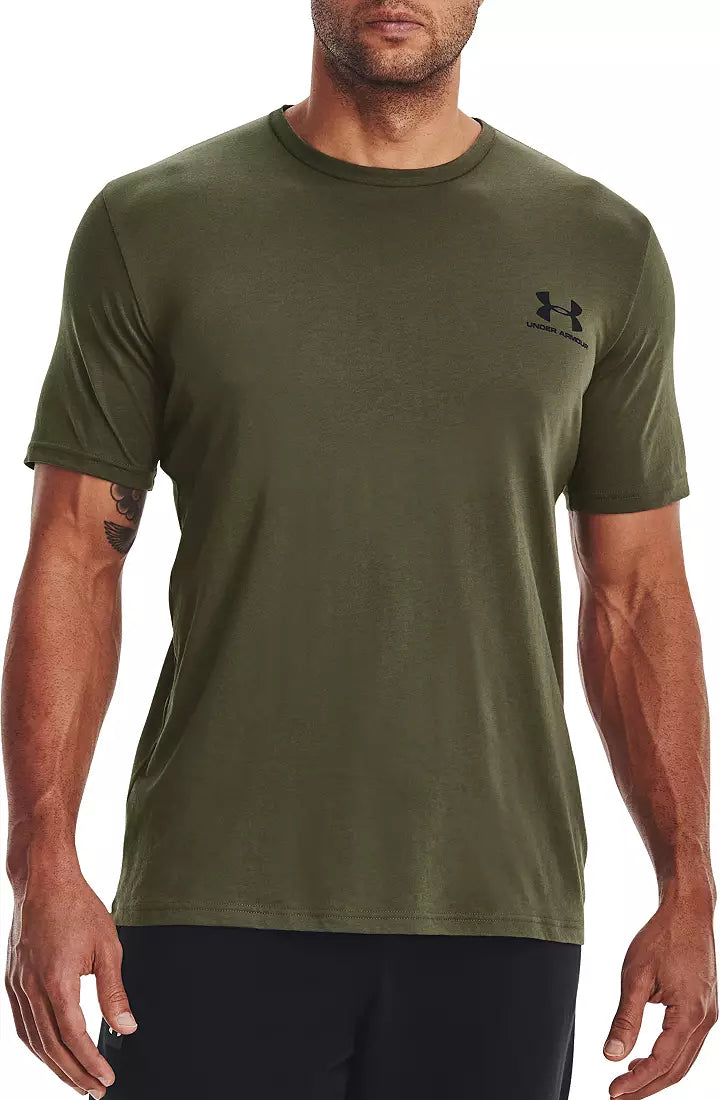 Under Armour Men's Sportstyle Left Chest Graphic T-Shirt Marine OD Green/Black 1326799