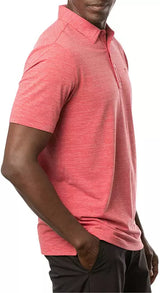 TravisMathew Men's The Heater Golf Polo Heather Scooter 1MW395-6HSC