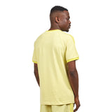 adidas Originals Men's Adicolor Classics 3 Stripes T Shirt Powder Yellow S2325M025