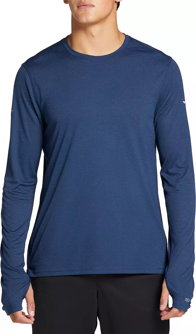 DSG Men’s Long Sleeve Run T-Shirt University Navy - DAM22200