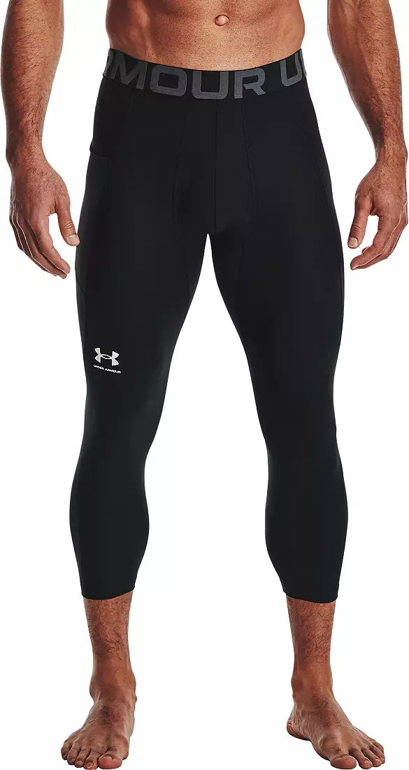 Under Armour Men's HeatGear Armour 3/4 Leggings Black 1361588