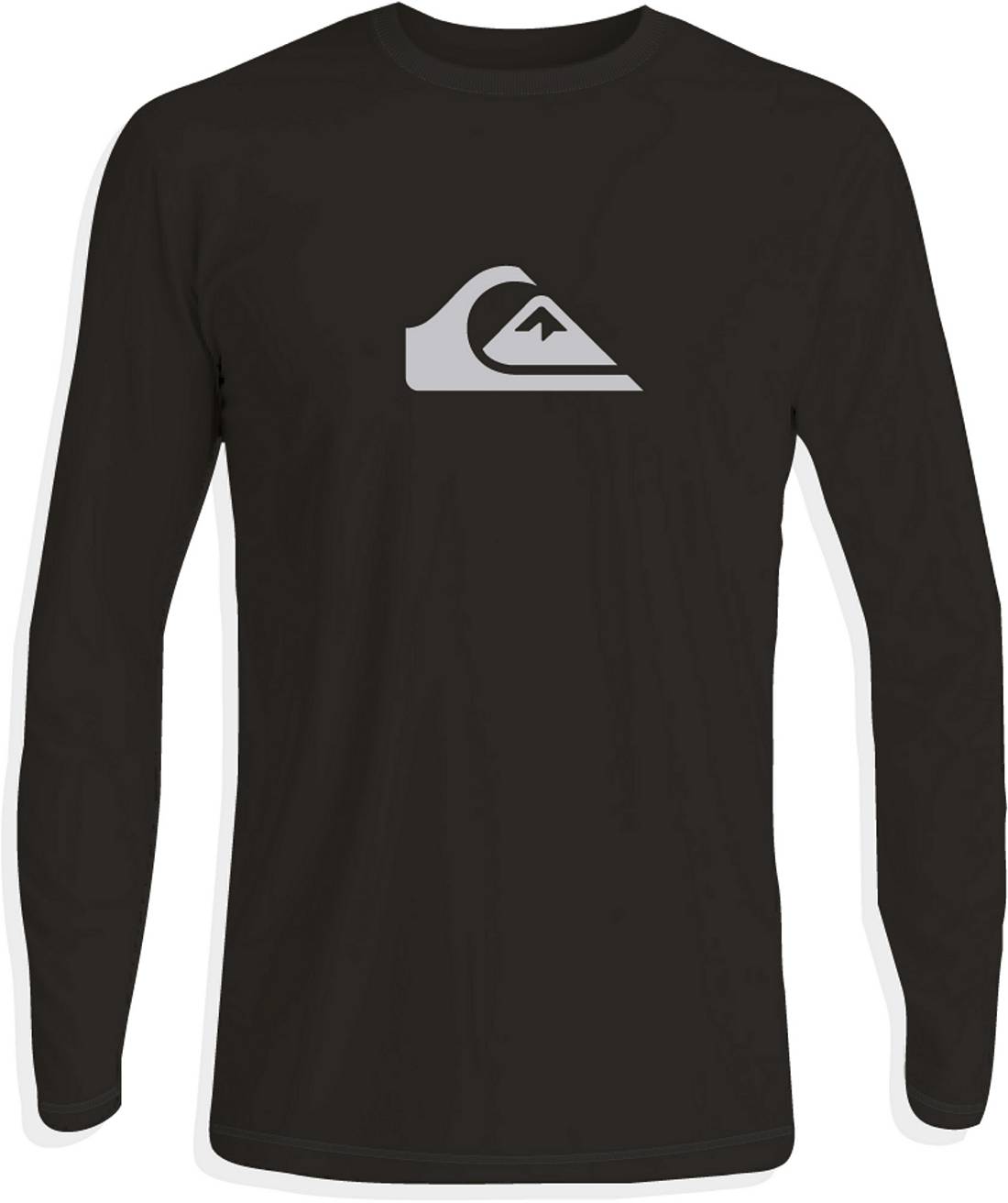 Quiksilver Men's Solid Streak Long Sleeve Rashguard Black EQYWR03385