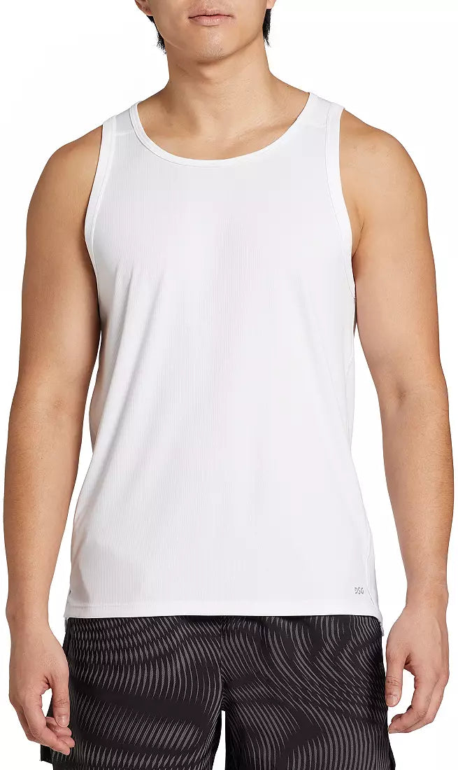 DSG Stride Run Tank Pure White - DAM22206