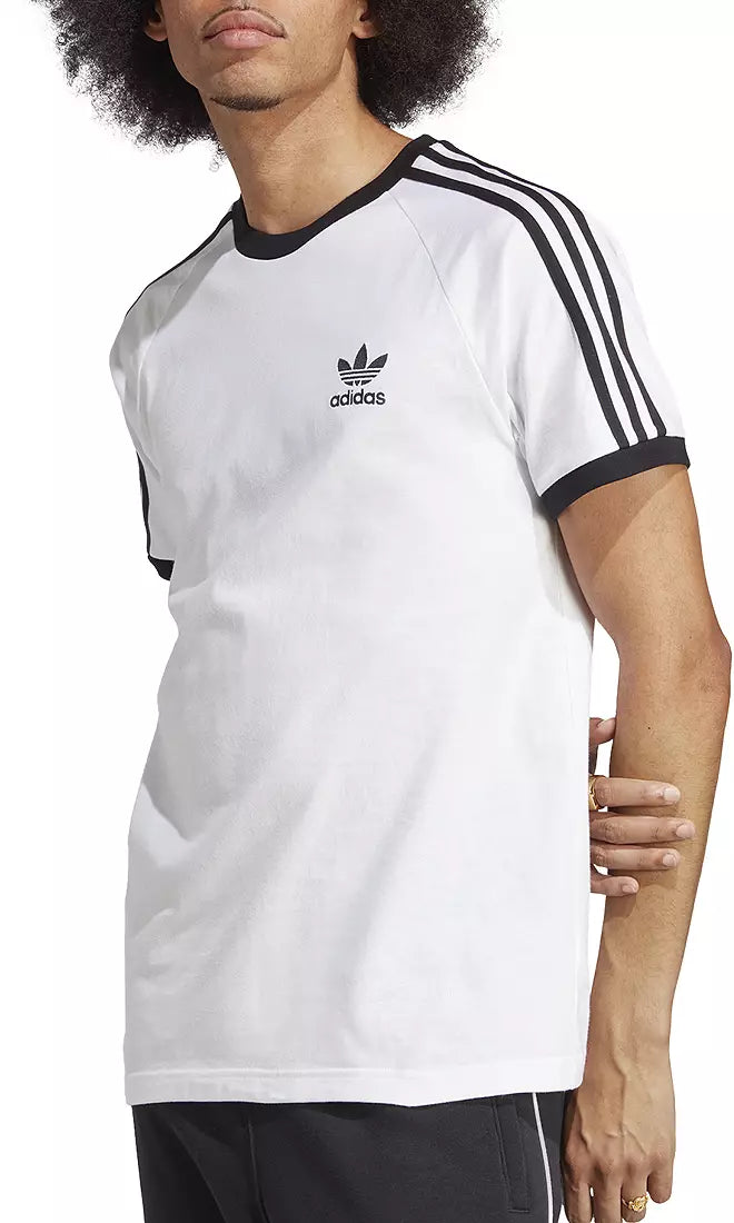 adidas Originals Men's Adicolor Classics 3 Stripes T Shirt White S2325M025