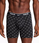 Nike Men's Dri-FIT Essential Cotton Stretch Boxer Briefs 3-Pack Swoosh Print KE1167