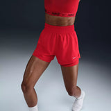 Nike One Women's Dri-FIT High-Waisted 3" 2-in-1 Shorts University Red DX6016SP25
