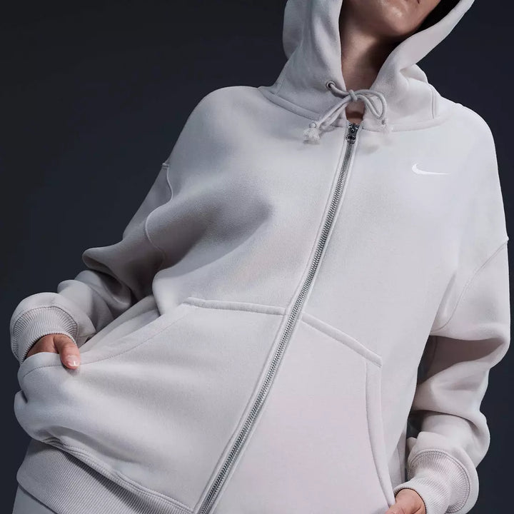 Nike Sportswear Phoenix Fleece Oversized Full-Zip Hoodie Black/Sail DQ5758FA23