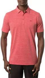 TravisMathew Men's The Heater Golf Polo Heather Scooter 1MW395-6HSC