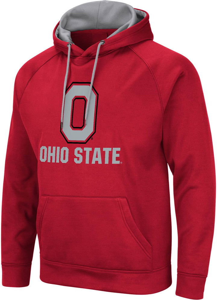 Colosseum Men’s Ohio State Buckeyes Scarlet Pullover Hoodie Scarlet - DKTZ30314OHST