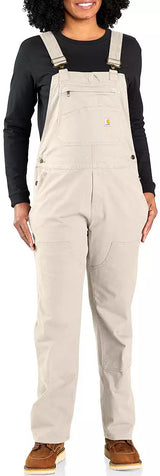 Carhartt Women's Canvas Overalls Natural 106001X