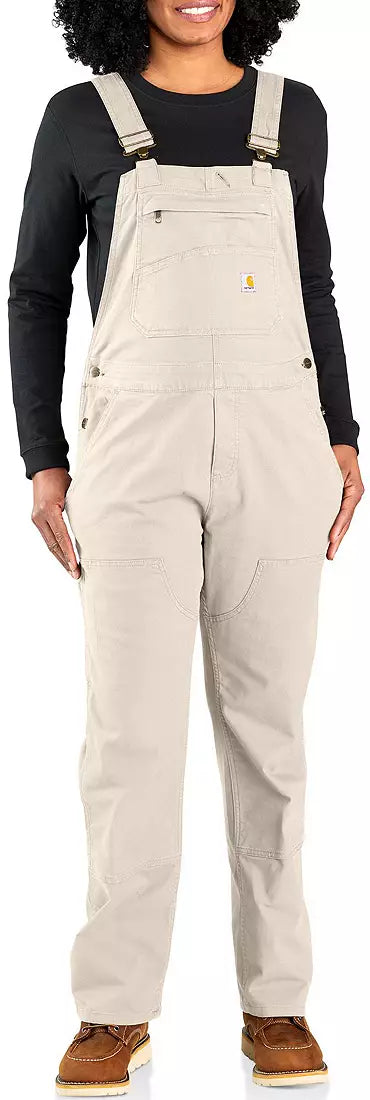 Carhartt Women's Canvas Overalls Natural 106001X