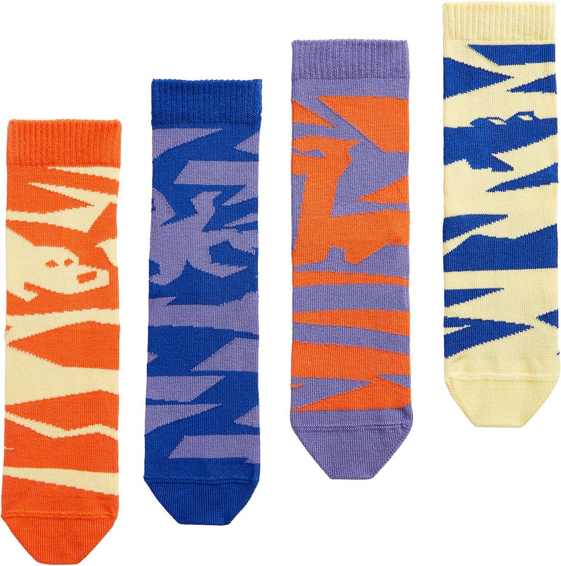 On Kids' 4 Pack Crew Socks Blueberry KIDS 4PK CREW