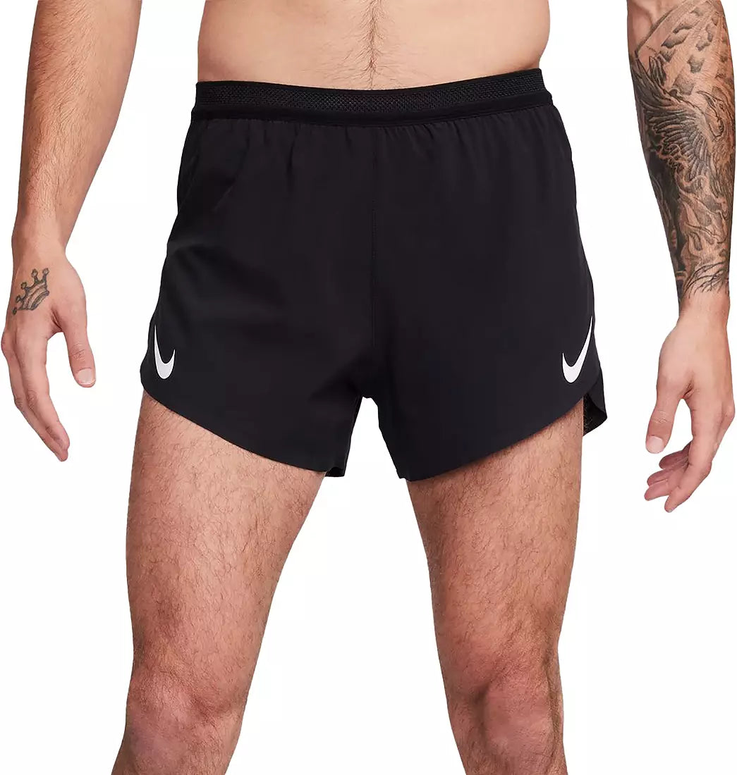 Nike Men's Dri-FIT ADV AeroSwift 4" Brief-Lined Shorts Black FN3352