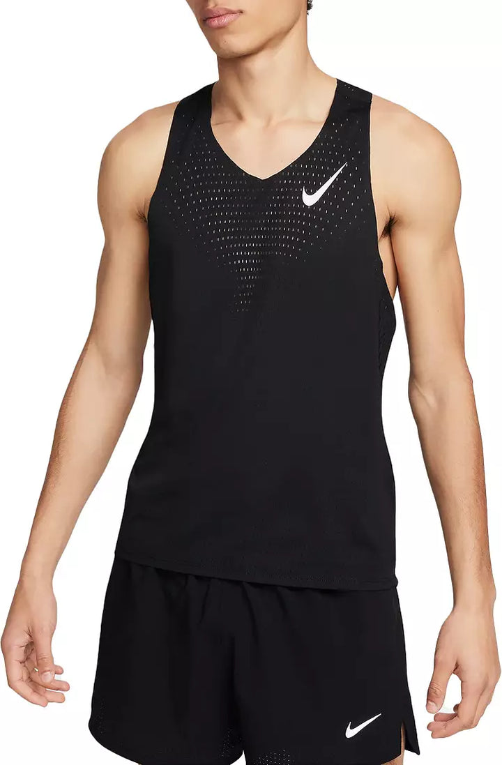 Nike Men's Dri-FIT ADV AeroSwift Running Singlet Black FN4231