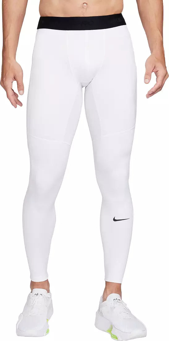 Nike Men's Pro Warm Tights White/Black FB7961