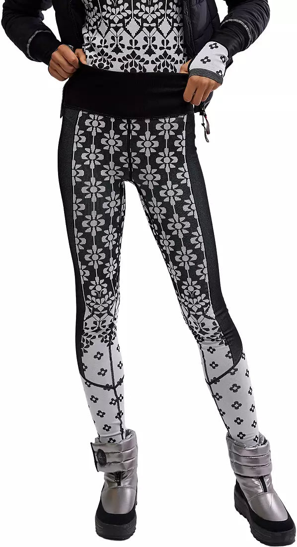 FP Movement Women's Myoko Jacquard Base Leggings Onyx OB1745741HO24