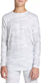 DSG Youth Compression Long Sleeve Shirt Pure White Perfect Camo - DAY13502