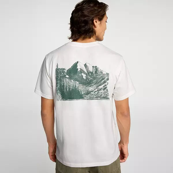 Alpine Design Men’s Short Sleeve Graphic T-Shirt White Marble ADM24100