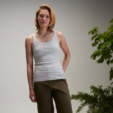 Alpine Design Women’s Peak Ribbed Tank Top Light Gray Heather ADW24103H