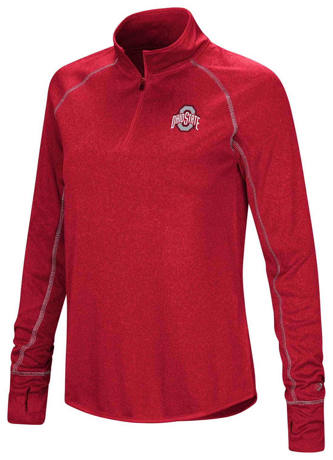 Colosseum Women’s Ohio State Buckeyes Red 1/4 Zip Pullover Red - DKTZ30318OSU