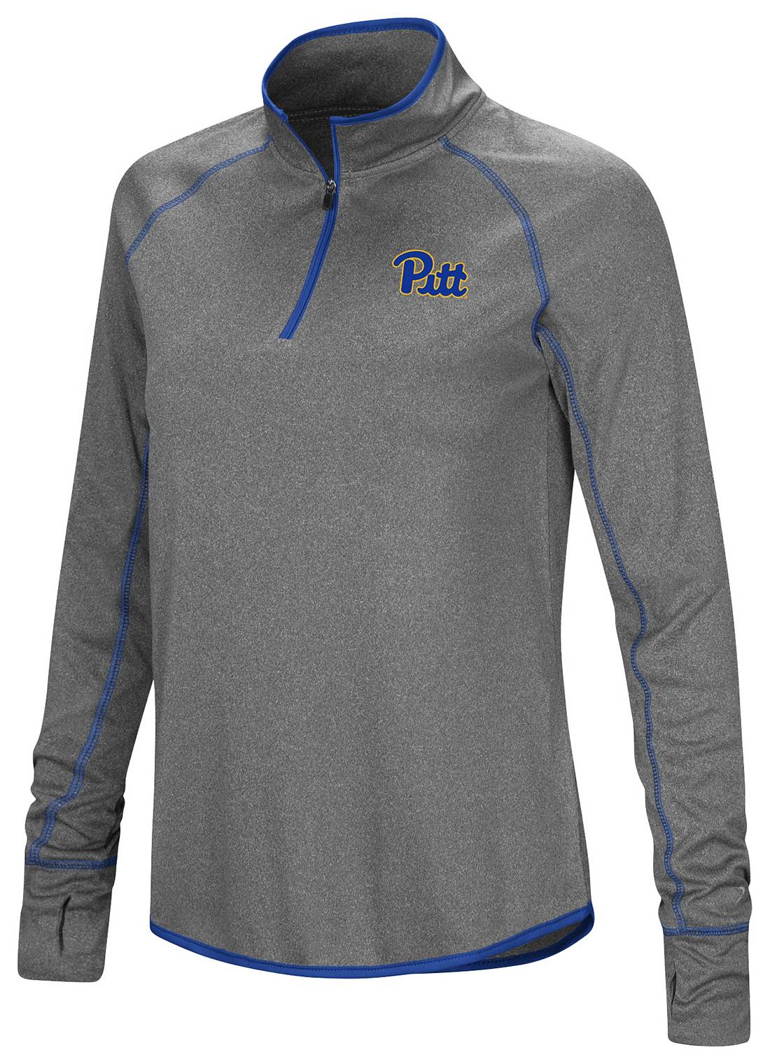 Colosseum Women’s Pitt Panthers Heather Charcoal 1/4 Zip Pullover Heather Charcoal DKTZ30318HCPITT