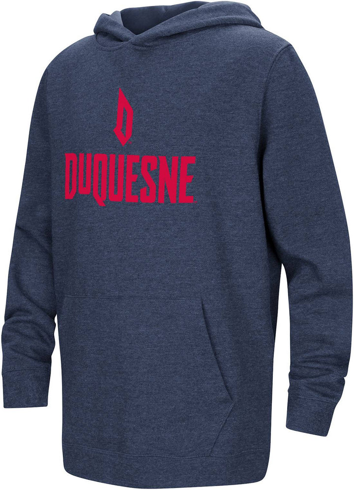 Colosseum Youth Duquesne Dukes Navy Pullover Hoodie Navy - DOFH409NVDUQUE