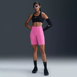 Nike One High-Waisted 8" Biker Shorts With Pockets Women Playful Pink FZ6758SU25