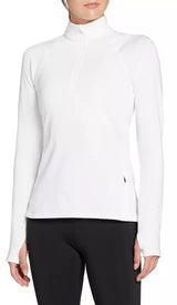 DSG Women's Run Grid 1/4 Zip Jacket Pure White DAW24202