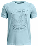 Under Armour Boys UA Tech Game Day Graphic T-Shirt Stream/Ether Blue/Black 1389974