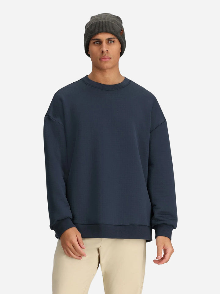 Obermeyer Men’s Explorer Tech Crew Sweatshirt Blue Night - 27100Y