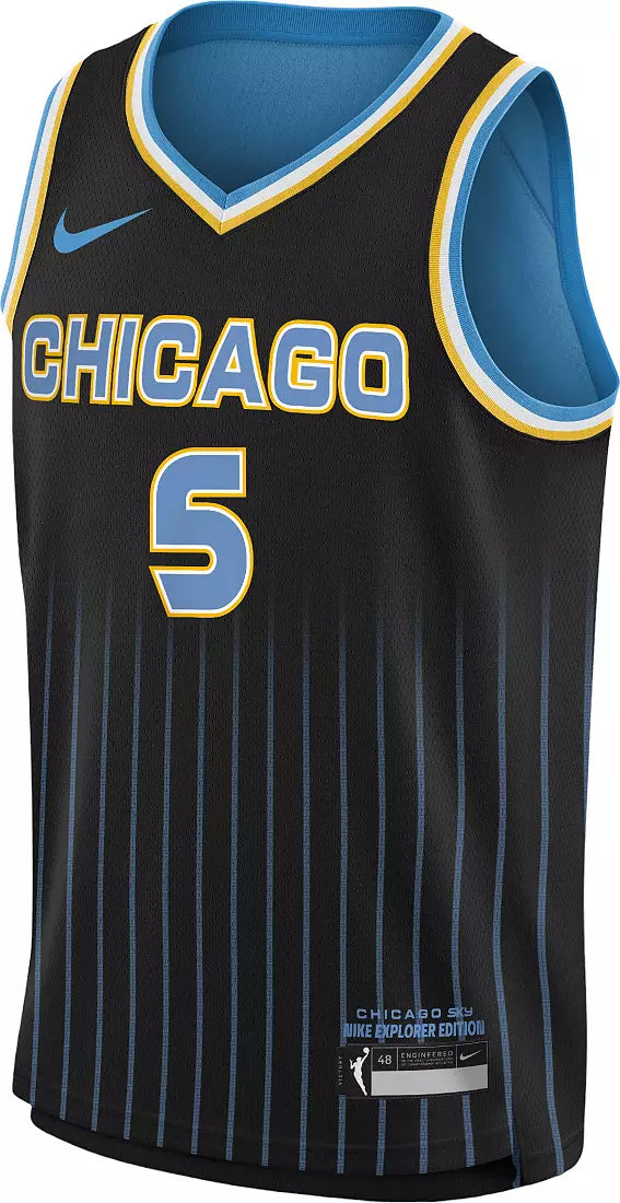 Nike Youth Chicago Sky Angel Reese Explorer Jersey Black - 2B7BWAP00SKYAR