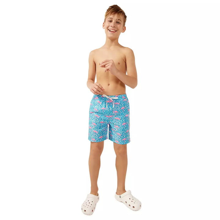 Chubbies Boys Classic Swim Trunks Domingo Flamingo 412241-01