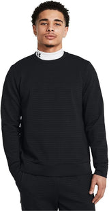 Under Armour Unstoppable Fleece Grid Crew - Men's Black/Black 1387904