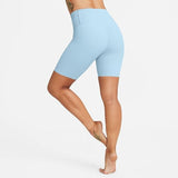 Nike Zenvy Gentle-Support High-Waisted 8" Biker Shorts Light Armory Blue DQ6003