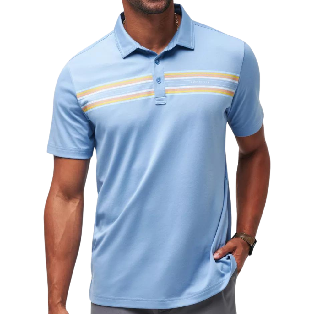 TravisMathew Coral Beds Men's Polo Quiet Harbor - 1MAA050-4QHR