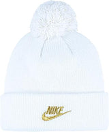 Nike Little Kids Pom Beanie White 3A2948