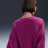 Nike Sportswear Phoenix Fleece Oversized Crewneck Sweatshirt Beyond Hot Fuchsia - DQ5733HO24