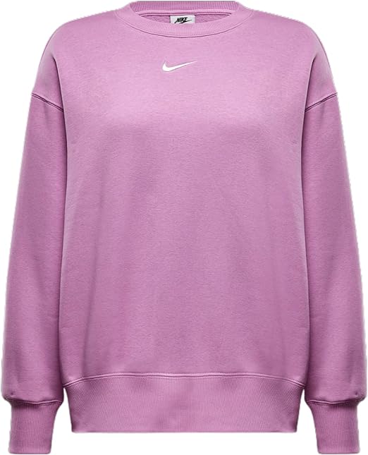 Nike Sportswear Phoenix Fleece Oversized Crewneck Sweatshirt Beyond Pink/Sail- DQ5733HO24